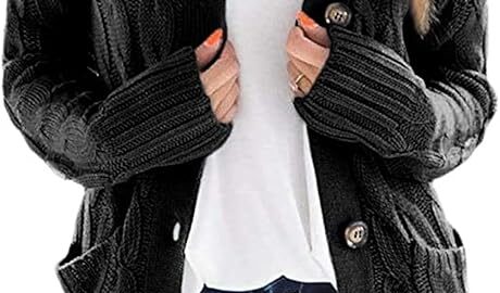 Cable Knit Cardigan Sweater Coat