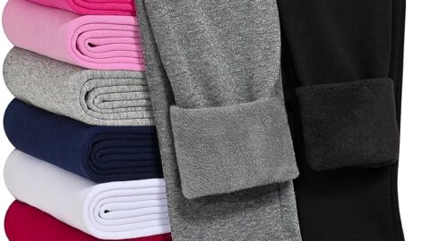 Girls Fleece Lined Leggings